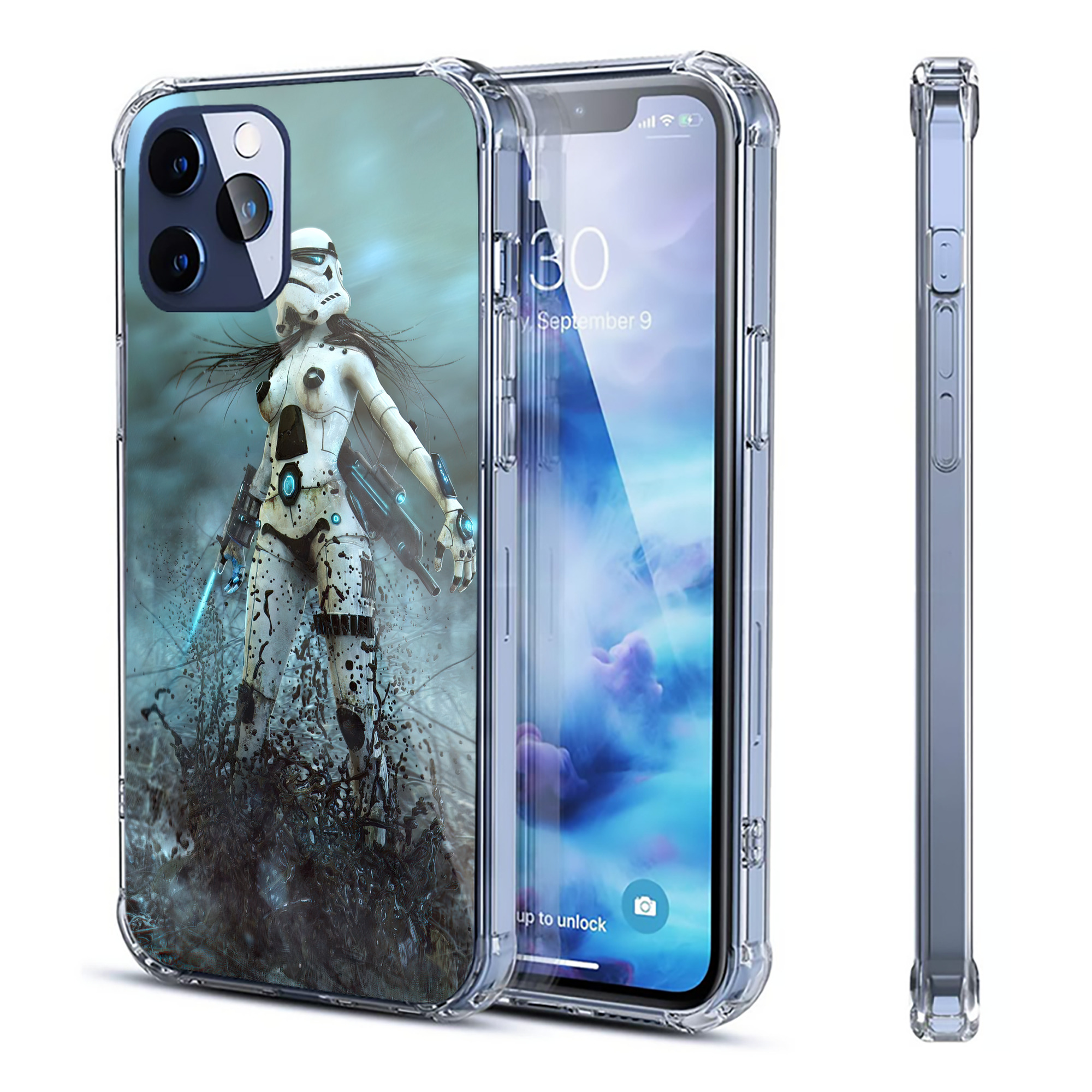 （画像用） スター・ウォーズ Star Wars 【iPhone 12シリーズ対応】透明スマホケース（クリアソフトケース）